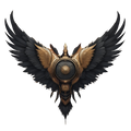 Winged Guardian Emblem – Fantasy Armor Badge Design,Digital Artwork / Logo / Emblem — Not a Physical Product