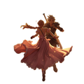 Final Fantasy VII: Cloud & Aerith Dance - High-Res Digital Art (Transparent PNG)