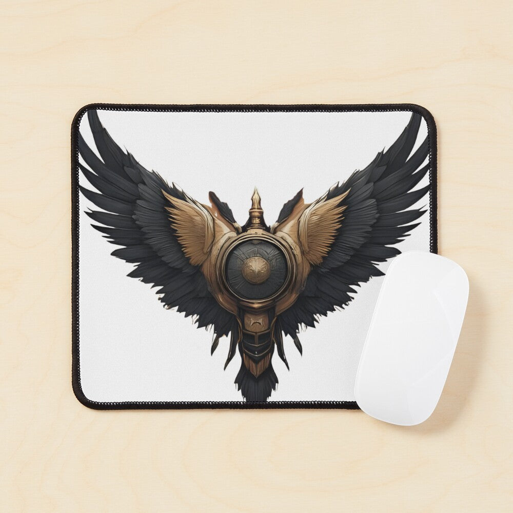 Winged Guardian Emblem – Fantasy Armor Badge Design,Digital Artwork / Logo / Emblem — Not a Physical Product