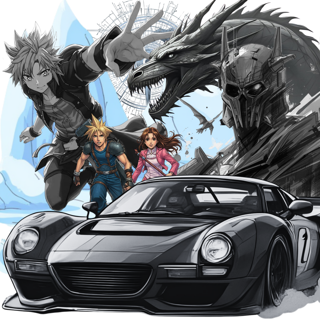 Final Fantasy VII Racing Crossover - Digital Art Pack