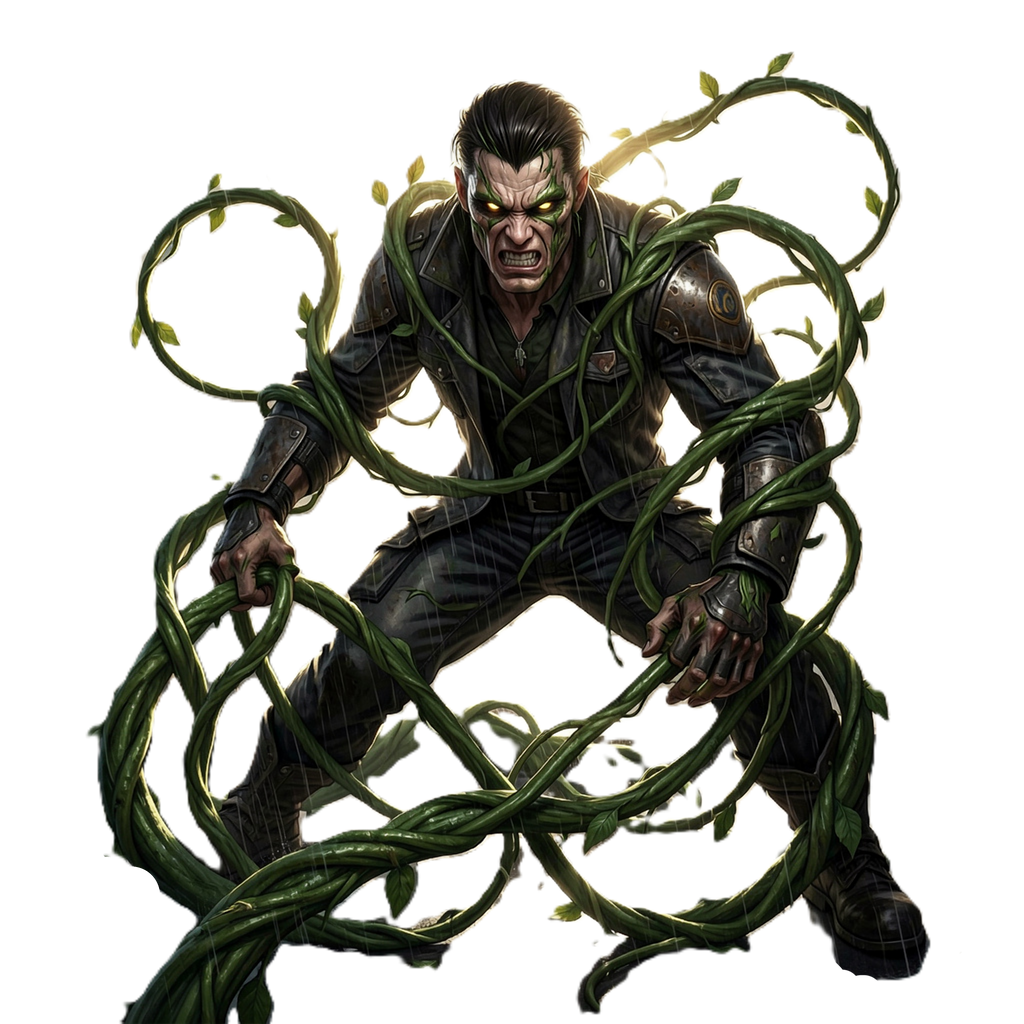 Mystic Man – Glowing Green Eyes Digital Art PNG | Fantasy Hero Illustration | Commercial Use